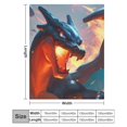 thumbnail image 2 of Pokemon Charizard Throw Blanket Cute Flannel for Boys Girls Men Women, 2 of 7