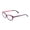 Purple/Pink, variant on Gold & Wood Ecla Semi-Cateye Eyeglass Frames 53mm Purple/Pink