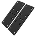 thumbnail image 1 of HEALEEP 2Pack Metal Straight Brace Bracket For Deck Posts Black Mending Support, 1 of 8