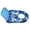 Blue, variant on Inflatable Pool Lounger Float for Adults - XL Tanning Raft with 2 Cup Holders, Durable & Comfortable Backrest, Tropical Design, Ideal for Pool Parties, Beach or Lake Relaxation