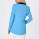 thumbnail image 4 of Blazer para mujer, de manga larga en contraste, con doble bolsillo y cuello vuelto, abotonado, top de poliéster para mujer, 4 of 8