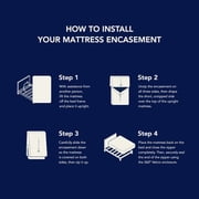 Waterproof Mattress Encasement – 6-Sided Zippered Protector – Ultra-Soft, Noiseless, Breathable