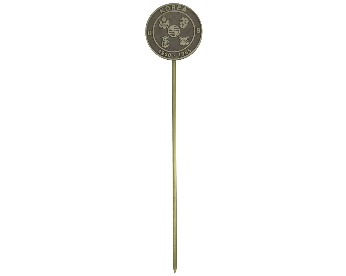 Gettysburg Flag Works Aluminum Grave Marker Korean War Veteran, Cemetery Memorial Flag Holder, Veteran, Made in USA