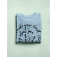 thumbnail image 3 of Love Quote Butterfly Sweatshirt Women -Smartprints Designs, Female Large, 3 of 4