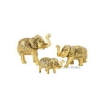 thumbnail image 6 of Metal Trunk Up Elephant Family Statue Showpiece Figurine Fengshui Vastu Lucky,Set of 3, 6 of 6