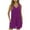 Purple, variant on Lenpel Rompers for Women Casual V Neck Sleeveless Solid Color Loose Jumpsuits Summer Short Overalls with Pockets