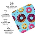 thumbnail image 4 of Bingfone Vintage Donuts Leather Drinks Coasters With Set Of 6,Suitable For Home Kitchen,Coffee Cup Coasters Home Gift, 4 of 9