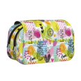 thumbnail image 1 of Qekee Tropical Pineapples Print Double Clamshell Pen Case,Double Layer Pencil Pouch,Zippered Multi-FunctionalPencil Box for School, Travel, and Office Essentials, 1 of 7