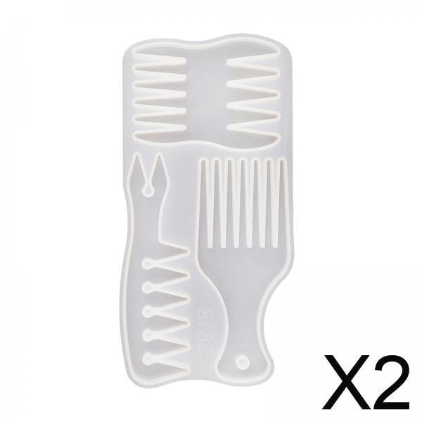 Molde de peine para el cabello,Molde de peine para el cabello para hacer manualidades de silicona,Moldes de resina para fundición,molde para hacer peines,Suministros para