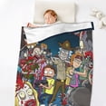 thumbnail image 5 of Rick And Morty Anti-Pilling Flannel 32"X48" Super Soft Plush Air Condition Quilt Fluffy Warm Cozy Decorative Blankets, 5 of 7