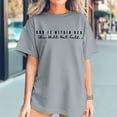thumbnail image 6 of Womens Tops Oversized Graphic Verse T-Shirt "God Is Within Her" Inspirational Top Crew Neck Casual Tee Soft Blend Fabric M Sweaters For Women, 6 of 8