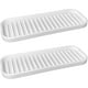 thumbnail image 1 of Paquete de 2 soportes de silicona para esponjas, bandeja para jabón y fregadero, ideal para limpiar la cocina (gris oscuro), 1 of 5