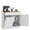 White, variant on Furnibear Tilt Out Trash Cabinet with Adjustable Shelf and Drawers with 2 Drawers for Dining Room Entryway - Gray