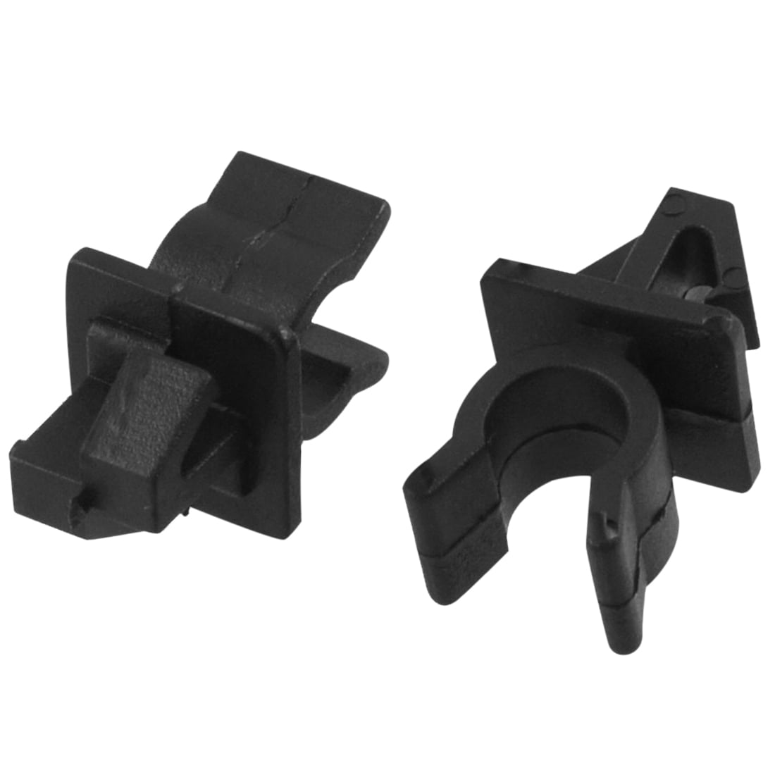 10 Pcs Black Plastic Parts Hood Prop Rod Clips for Car Auto