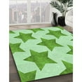 thumbnail image 3 of Ahgly Company Machine Washable Indoor Rectangle Transitional Light Green Area Rugs, 6' x 9', 3 of 7