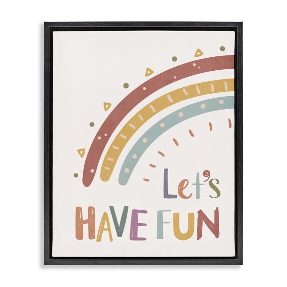 Stupell Industries Bohemian Black Floating Frame Canvas Art, 17 x 21, by Nataly White