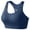Blue, variant on Bras for Women Wide Strap Padded Full Coverage High Support Racerback Gym Yoga Bra Womens Seamless Jelly Bras 1 PC