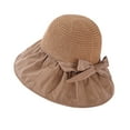 thumbnail image 5 of LEKODE Straw Hat Bucket Hats for Men Womens Beach Hat Visors for Women Sun Hats for Women Straw Hats for Men Umbrella Hat Khaki One Size, 5 of 6
