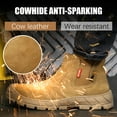 thumbnail image 2 of LAoutun Welding Work Boots for Men High top Steel Toe Boots Slip on Construction Shoes, 2 of 6