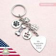 thumbnail image 2 of FROG SAC Dog Keychain for Women, Engraved Stainless Steel Dog Key Ring for Men, Cute Pet Accessories with Charms, 2 of 3