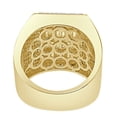 thumbnail image 4 of Men's Big 14K Gold Over Baguette/Round Cut Simulated Diamond 5.00 Cwt. Ring Band, 4 of 5
