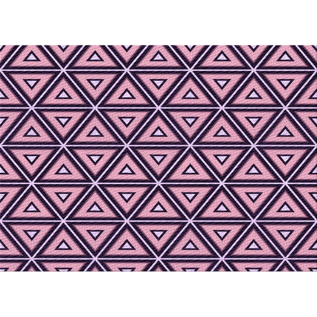 Ahgly Company Tapis Rectangulaire Lavable en Machine Intérieur Transitionnel Violet Foncé, 5 Pieds x 7 Pieds