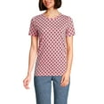 thumbnail image 3 of Lands' End Women's Petite Relaxed Supima Cotton T-Shirt, 3 of 3