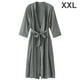 thumbnail image 1 of Bata de noche con cuello en V, ropa de dormir sexy, bata de mujer, vestido de noche, gris, XXL seitruly AP000943-06, 1 of 7
