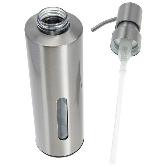 LABRIMP 1Set Lotion Dispenser 304 Stainless Steel 220ml Capacity 11.8x2in