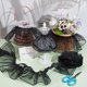 thumbnail image 5 of 8 yardas de organza negra plisada con volantes de 3.7 pulgadas. Tela de encaje para coser vestidos, bolsos, disfraces, decoración y manualidades., 5 of 9