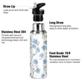 thumbnail image 3 of Yayeee 33oz Insulated Water Bottle Double Wall Stainless Steel with Flip Straw Lid, Forget Me Not, 3 of 7