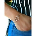 thumbnail image 2 of Personalized 7-inch Double Chain Heart-Shaped Name Bracelet, 2 of 4