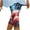 Red, variant on Stamzod 4Th of July Leggings for Women - High Waisted Yoga Pants Summer Stretch Leggings Women Capri Leggings on Clearance Multicolor S