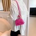 thumbnail image 3 of Bolso de verano de moda simple para mujer, bolso de hombro de moda de color sólido, bolso cruzado simple, bolso cuadrado pequeño, 3 of 6