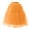Orange, variant on EINCcm Tulle Skirts for Women Knee Midi Tutu Skirts High Waist Elastic Flowy Skirt Mesh Layered Ballet Skirt
