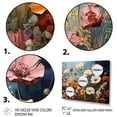 thumbnail image 3 of Designart "modern Seasonal Flowers Watercolor I" Floral Floater Framed Wall Art Living Room, 3 of 7