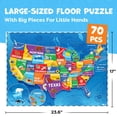 thumbnail image 4 of United States Puzzle for Kids - 70 Piece - USA Map Puzzle 50 Momo y Nashi Momo y Nashi, 4 of 6