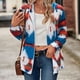 thumbnail image 3 of Women Casual Coat Drawstring Women Casual Jacket Fashionable Hooded Pocket Geometric Patterns Stylish For Office ANGGREK Ropa, 3 of 6