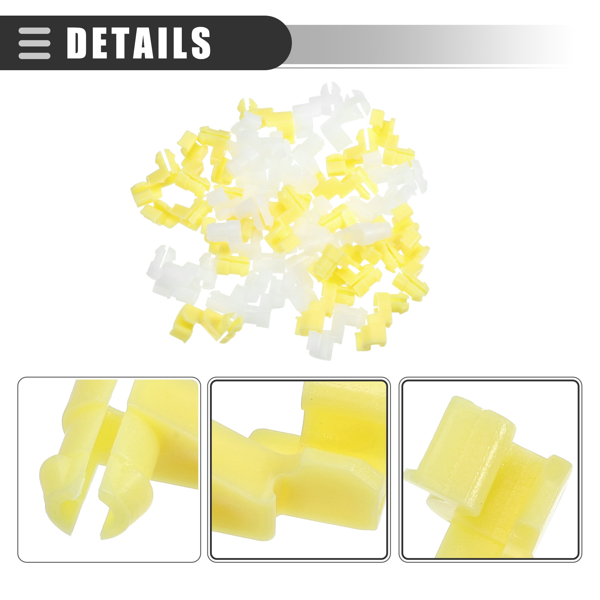 Unique Bargains Tailgate Door Handle Clip for Toyota Highlander 2001-2013 Plastic 20Pcs