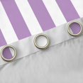 thumbnail image 4 of Manfei Classic Stripe Blackout Curtains,Modern Geometric Curtains Pack of 2 (42x84 Each), Purple White, 4 of 6