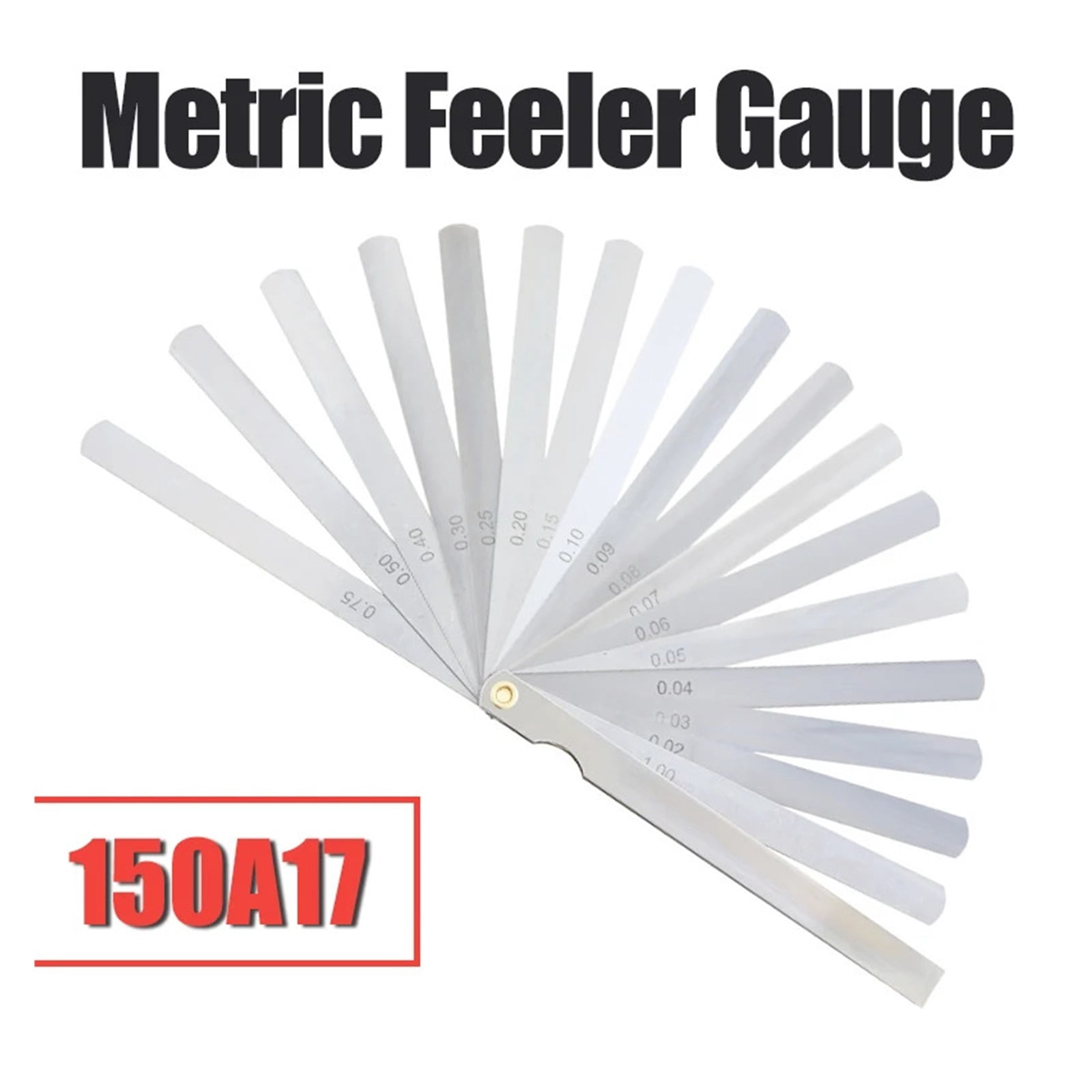 150A17 Feeler Gauge Metric Probes For Gap Sheet Gauge Blades Measurment Tools Gauge Set Leaf Filler Thickness ,Corrosion-Resistant