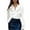 White, variant on CLOISE Womens Blouses Dressy Long Sleeve Shirt with Collar Solid Tops Slim Satin Lightweight Elegant Work Clothes