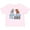 AD-Pink, variant on Moo Moo I'm 1 with Cute Holstein Cows Boys or Girls Baby T-Shirt