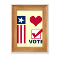 thumbnail image 1 of I Love Democratic Vote Election Desktop Wooden Photo Frame Display Picture Art Painting Multiple Sets, 1 of 3