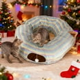 thumbnail image 3 of Jupe pour Autres Animaux, Tunnel pour Chat et Lit, Maisonnette Douillette Pliable, Terrain de Jeu Rond pour Chats, 3 of 4