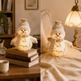 thumbnail image 4 of Lighted Christmas Tabletop Ornament, LED Glowing Snowman Holiday Figurine, Christmas Decor for Table, Mantel and Home, 4 of 7
