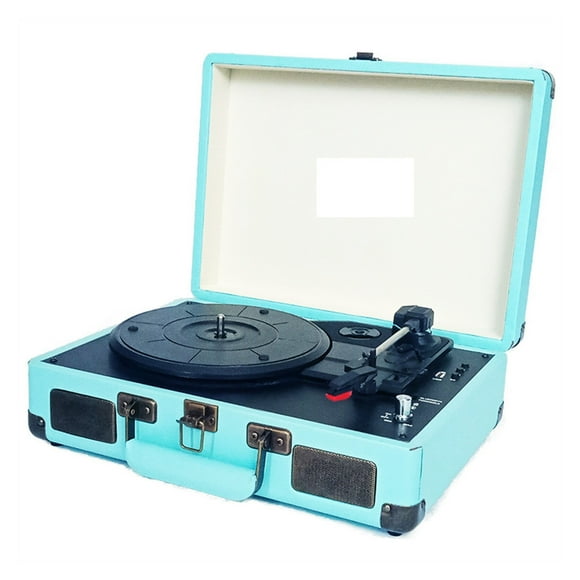 3 Speed Vintage Gramophone Multifunctional Portable Bluetooth Wireless Vinyl Record Turntable Player Turntables ,Compatible Most of Devices