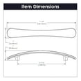 thumbnail image 5 of Belwith-Keeler B076862-MB 192 mm CC Vale Cabinet Pull, Matte Black, 5 of 6