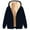 Navy, variant on Fleece Hoodies Men Sherpa Lined Full Zip Jacket Classic Plain Plush Hooded Sweatshirts Winter Warm Sweatshirts Solid Color Fluffy Pullover Comfy Sweater Hoody Long Sleeve Tops Outerwear