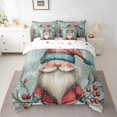 thumbnail image 3 of Homewish Kawaii Fairy Tale Gnome Twin Bedding Sets 7-Piece, Vintage Christmas Style Bedding Comforter Set, Teems Kids Boys Girls Reversible Sheet Sets, Breathable Home Decor, 3 of 8
